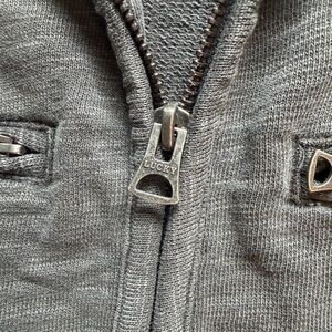 NWT Men’s Lucky Brand Black Label vintage Zip-Up with pockets